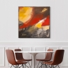 Modernes abstraktes Bild auf Leinwand Fuego H. Romero Sales