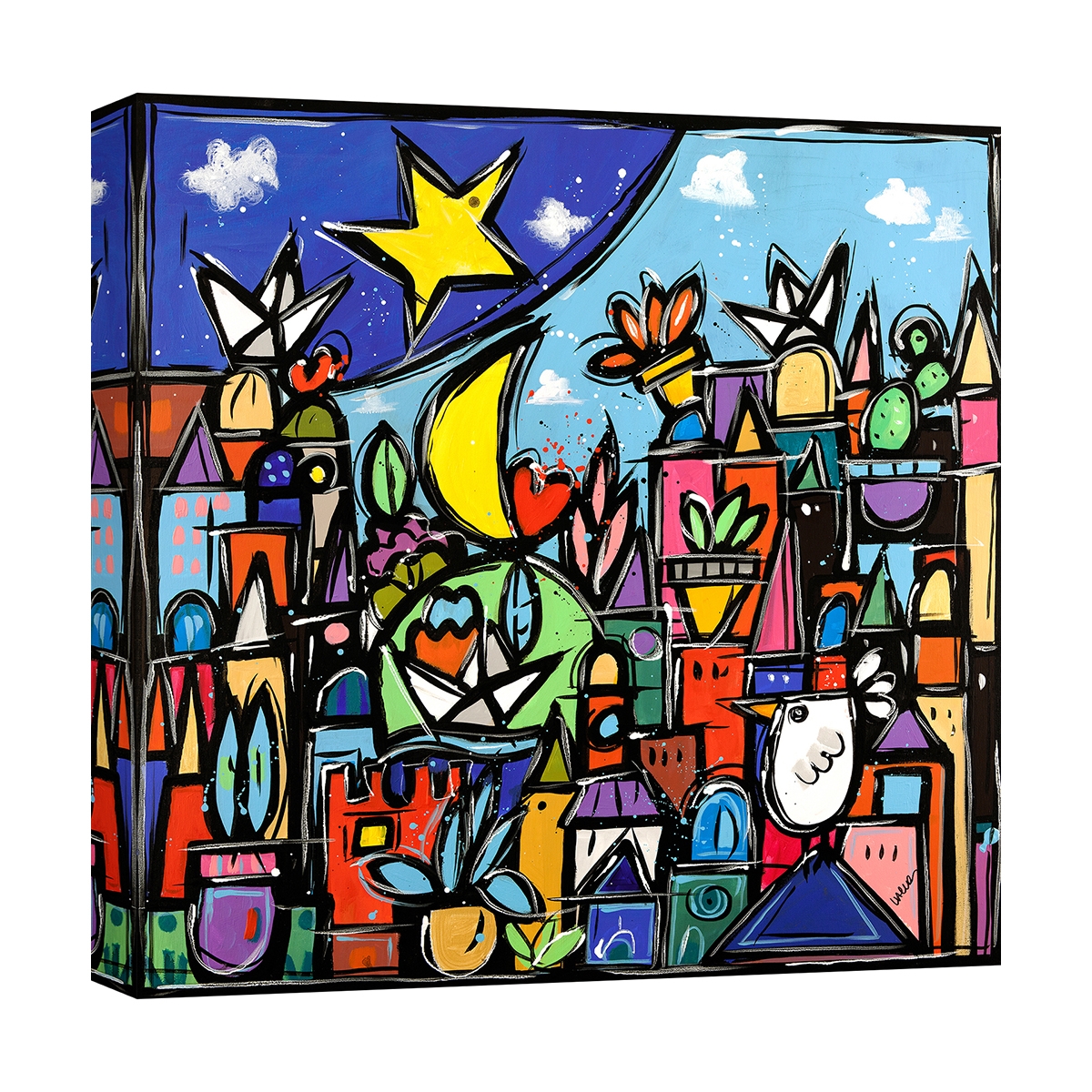 Moderne Leinwanddruck Landschaft bunt Educatissimo Caos Wallas Aktion Moderne Leinwanddruck Landschaft bunt Educatissimo Caos Wallas Aktion