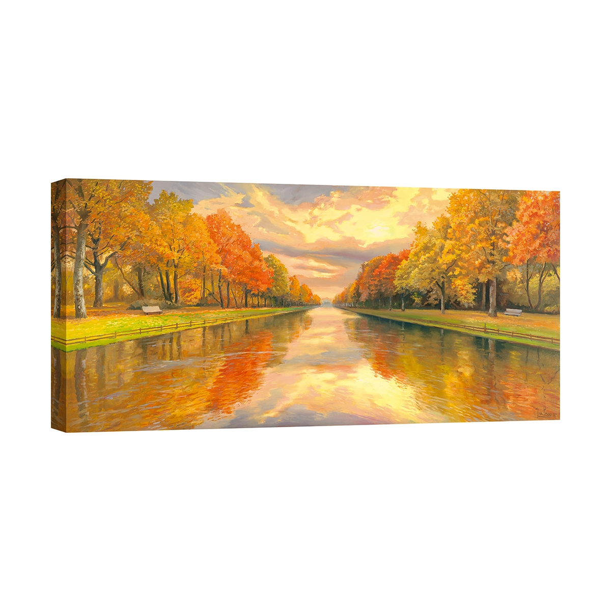 Leinwandbild Wald und Forst Boulevard am Wasser Adriano Galasso Aktion Leinwandbild Wald und Forst Boulevard am Wasser Adriano Galasso Aktion