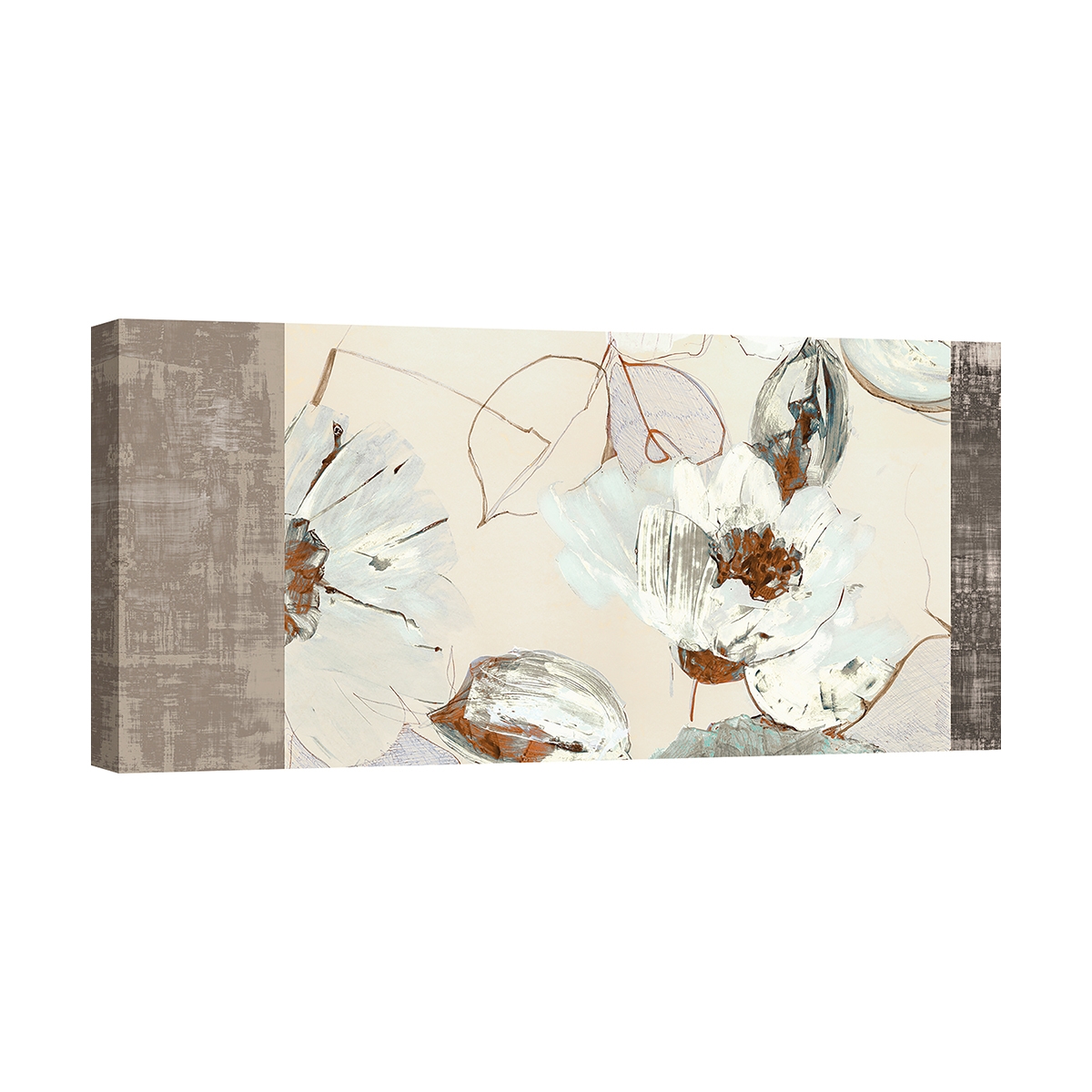 Moderne Leinwandbild mit Blumenmotiv Parure (Neutral) Kelly Parr Aktion Moderne Leinwandbild mit Blumenmotiv Parure (Neutral) Kelly Parr Aktion