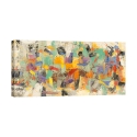 Modernes Leinwandbild mit abstraktem Druck Rivoluzione colorata Lucas Aktion