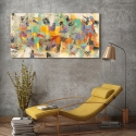 Modernes Leinwandbild mit abstraktem Druck Rivoluzione colorata Lucas Verkauf