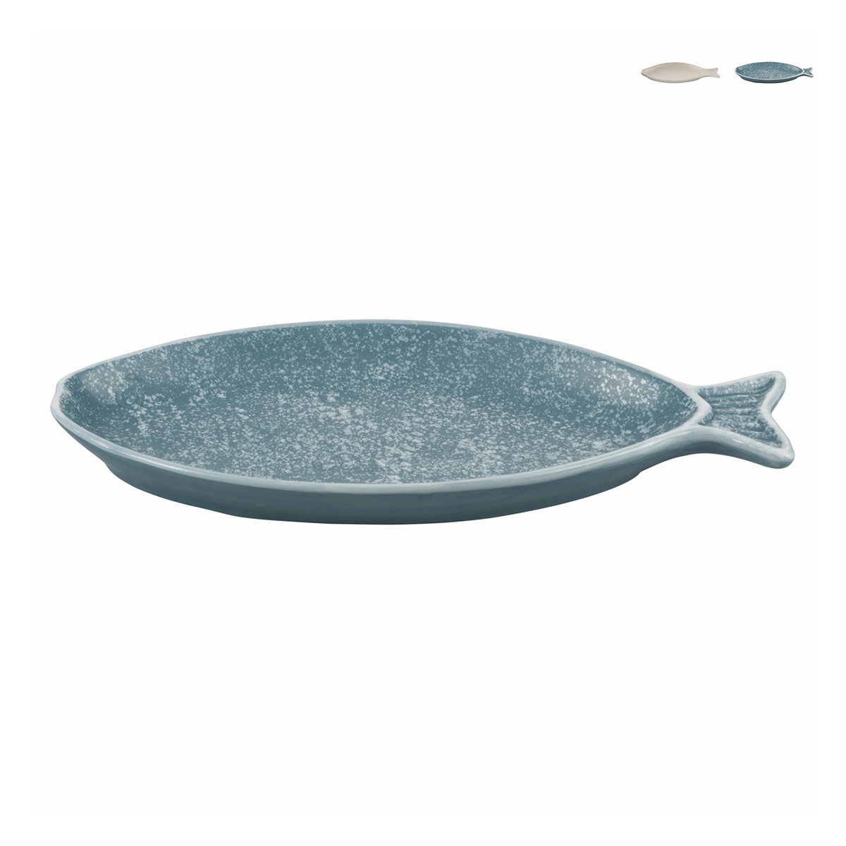 Ovale Servierplatte aus Keramik maritimes Design 31x12,5 cm Kos Angebot Ovale Servierplatte aus Keramik maritimes Design 31x12,5 cm Kos Angebot