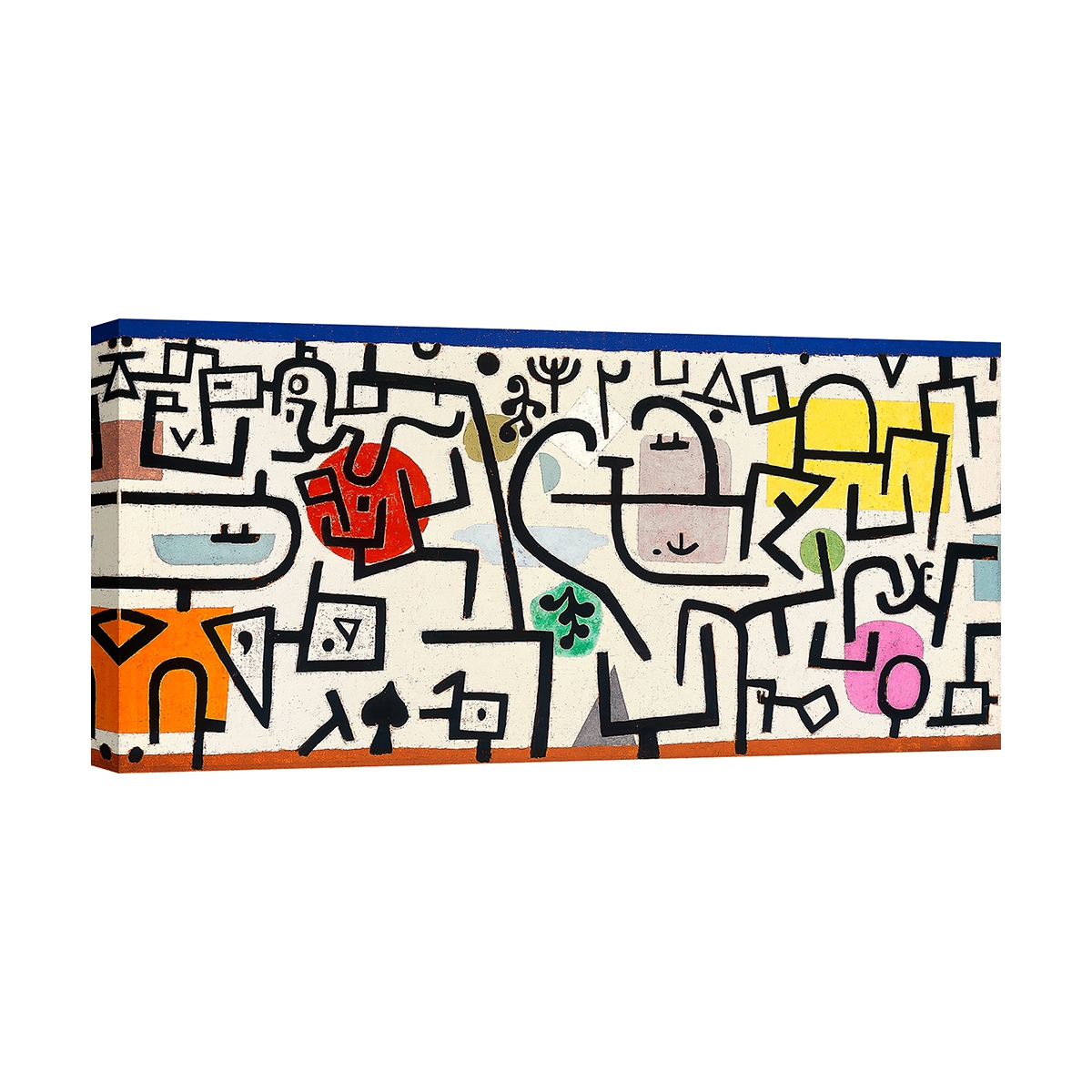 Abstraktes Gemälde auf Leinwanddruck Rich Harbour Paul Klee Aktion Abstraktes Gemälde auf Leinwanddruck Rich Harbour Paul Klee Aktion
