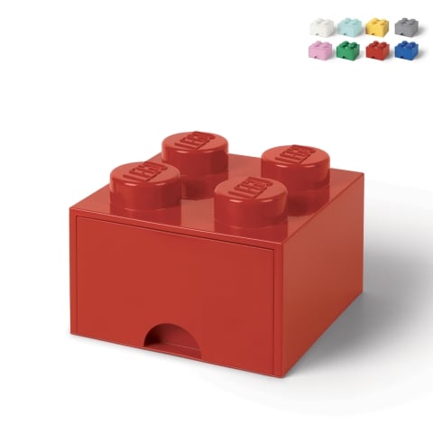 LEGO Brick Schubladenbox mit 4 Knöpfen Aktion