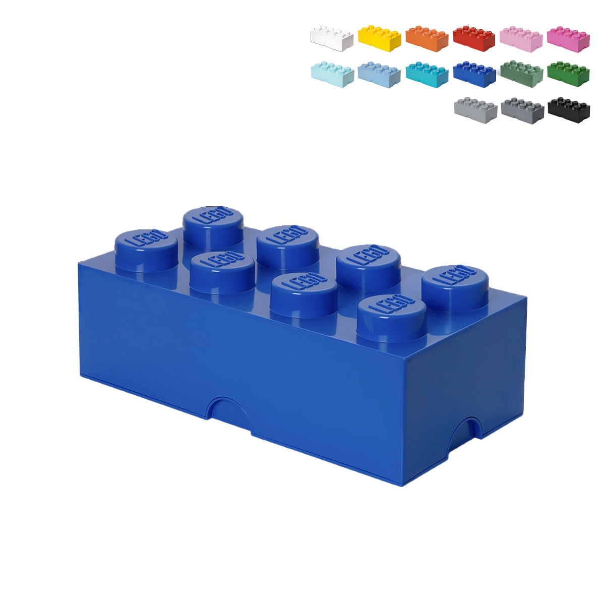 LEGO Aufbewahrungsstein Stapelbox mit Deckel 8 Noppen Aktion LEGO Aufbewahrungsstein Stapelbox mit Deckel 8 Noppen Aktion