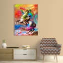 Moderner Pop-Art-Druck auf Leinwand Napoleon 2.0 von Eric Chestier Verkauf