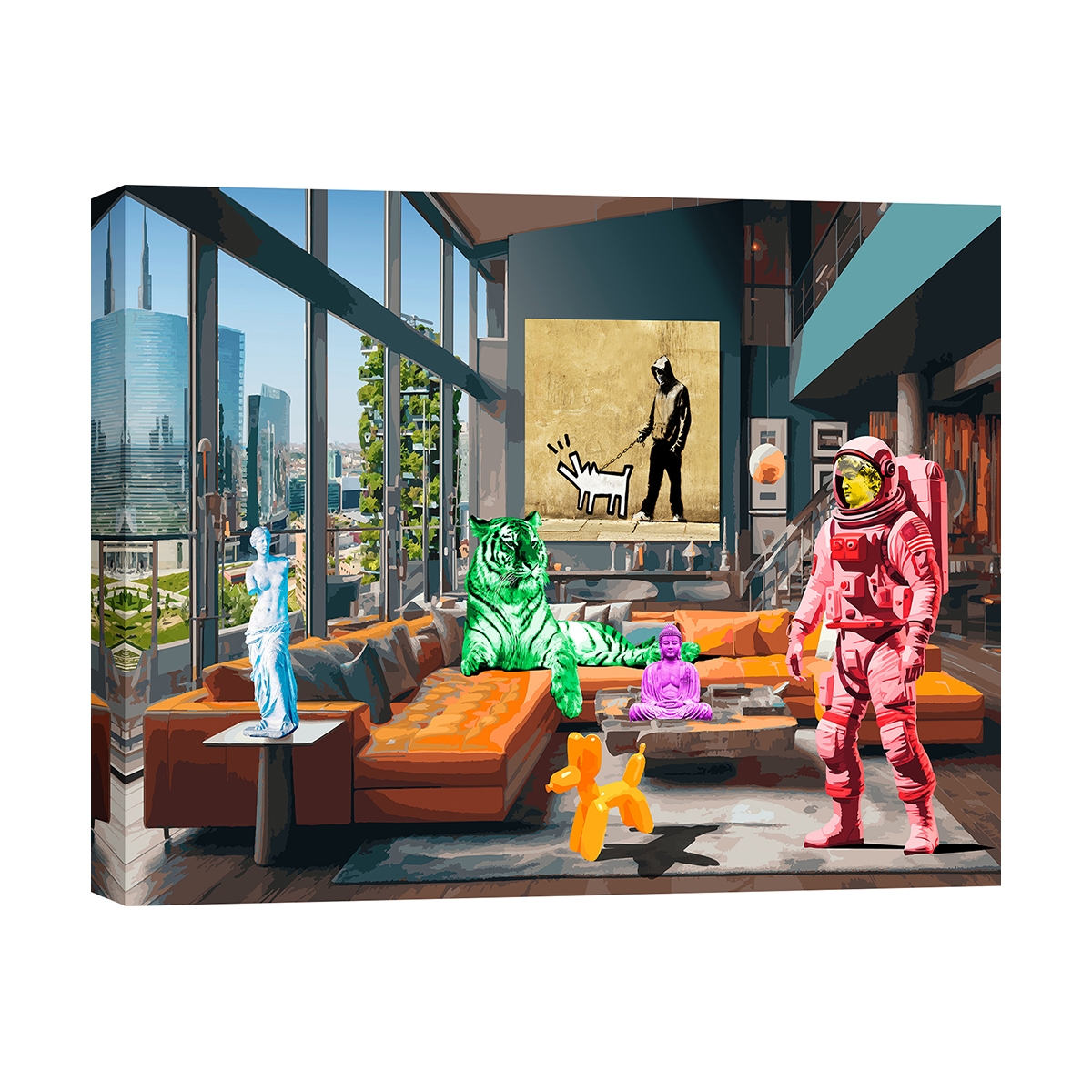 Leinwandbild Pop Art Surrealofts Milano Gerard Madau Aktion Leinwandbild Pop Art Surrealofts Milano Gerard Madau Aktion