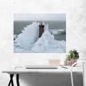 Leinwanddruck Faraglione unter Sturm Phare de Kéréon Jean Guichard Verkauf