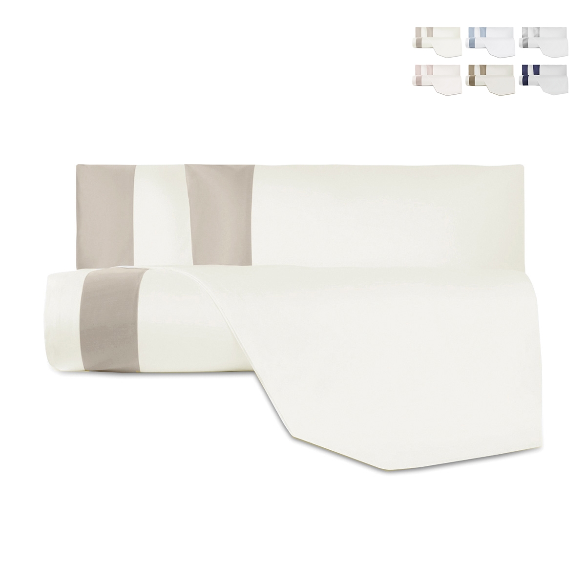 Bettwäsche-Set für Doppelbett aus Baumwolle und Satin Heritage Aktion Bettwäsche-Set für Doppelbett aus Baumwolle und Satin Heritage Aktion