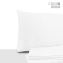 Set aus 2 Kissenbezügen 50x80cm aus Percal-Baumwolle mit Umschlag Miami Aktion