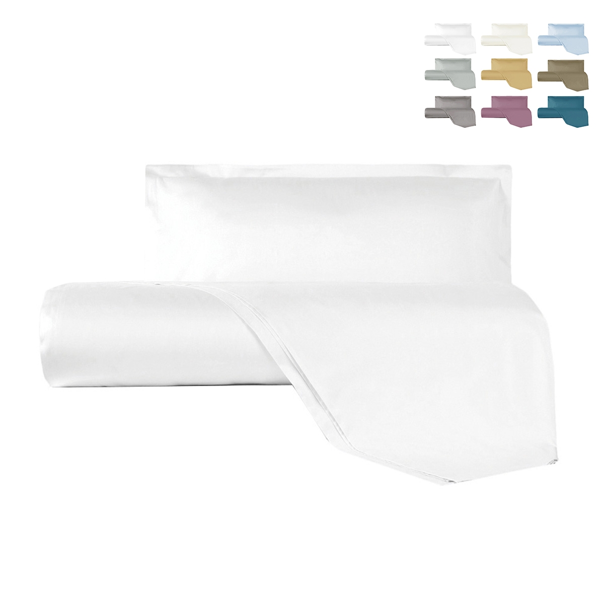 Bettwäsche-Set aus Satin Argentario für Einzelbett und Halb. Aktion Bettwäsche-Set aus Satin Argentario für Einzelbett und Halb. Aktion