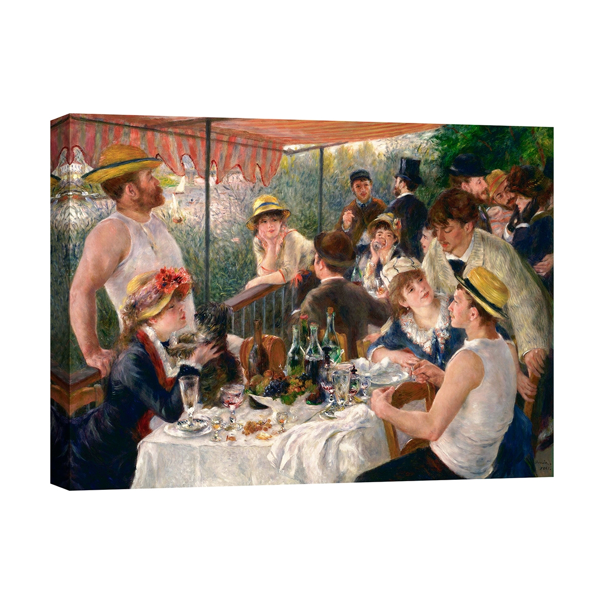 Impressionistisches Gemälde auf Leinwand Luncheon of the Boating Party Renoir Aktion