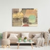 Moderner abstrakter Kunstdruck auf Leinwand Constellation Peter Winkel Verkauf