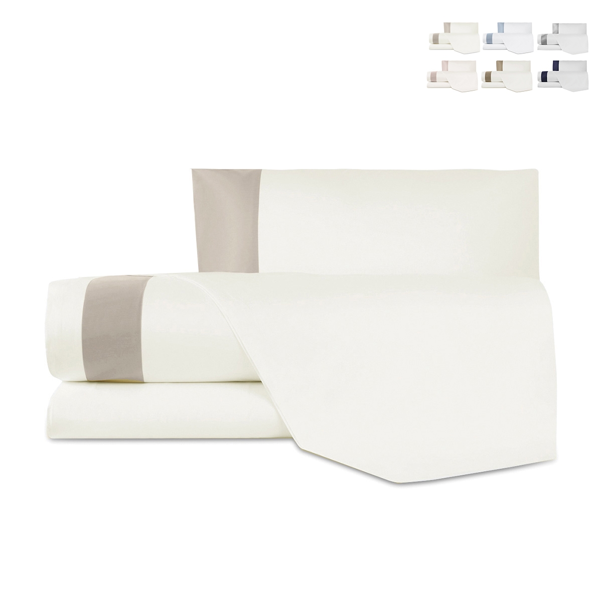 Einzelbett-Set mit Bettlaken und Kopfkissenbezug aus Baumwolle und Satin Heritage Aktion Einzelbett-Set mit Bettlaken und Kopfkissenbezug aus Baumwolle und Satin Heritage Aktion
