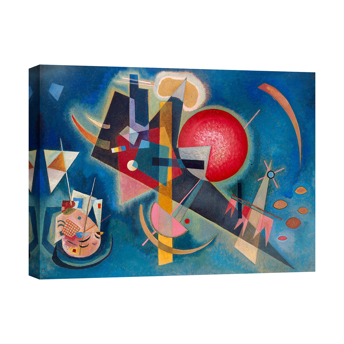 Moderner abstrakter Kunstdruck auf Leinwand Canvas Kandinsky Im Blau Aktion Moderner abstrakter Kunstdruck auf Leinwand Canvas Kandinsky Im Blau Aktion