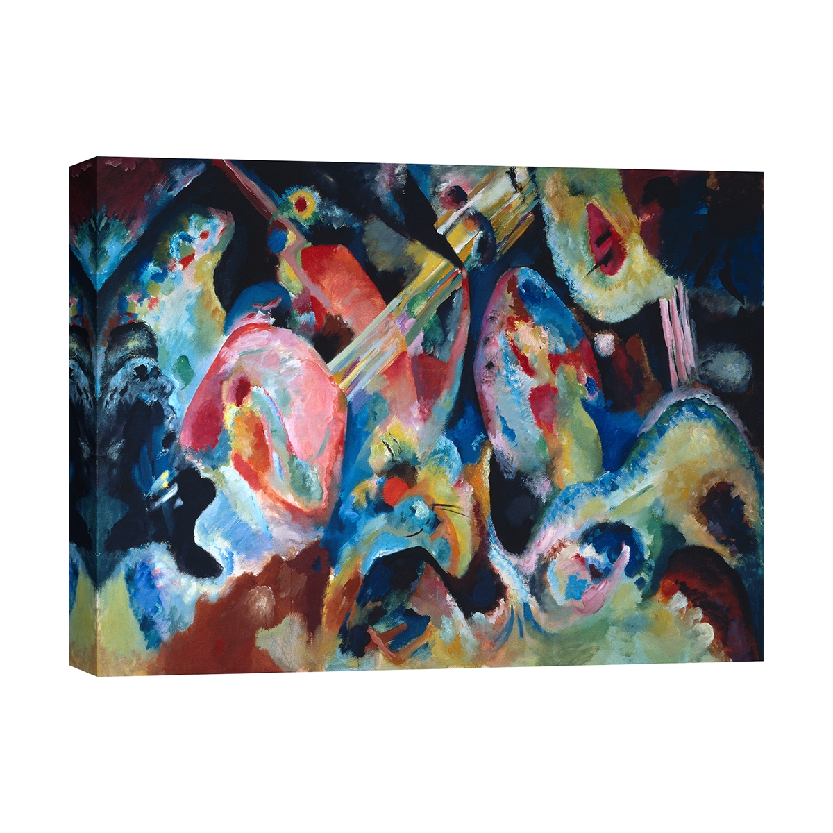 Abstraktes Gemälde auf Leinwand Improvisation The Deluge Wassily Kandinsky Aktion Abstraktes Gemälde auf Leinwand Improvisation The Deluge Wassily Kandinsky Aktion