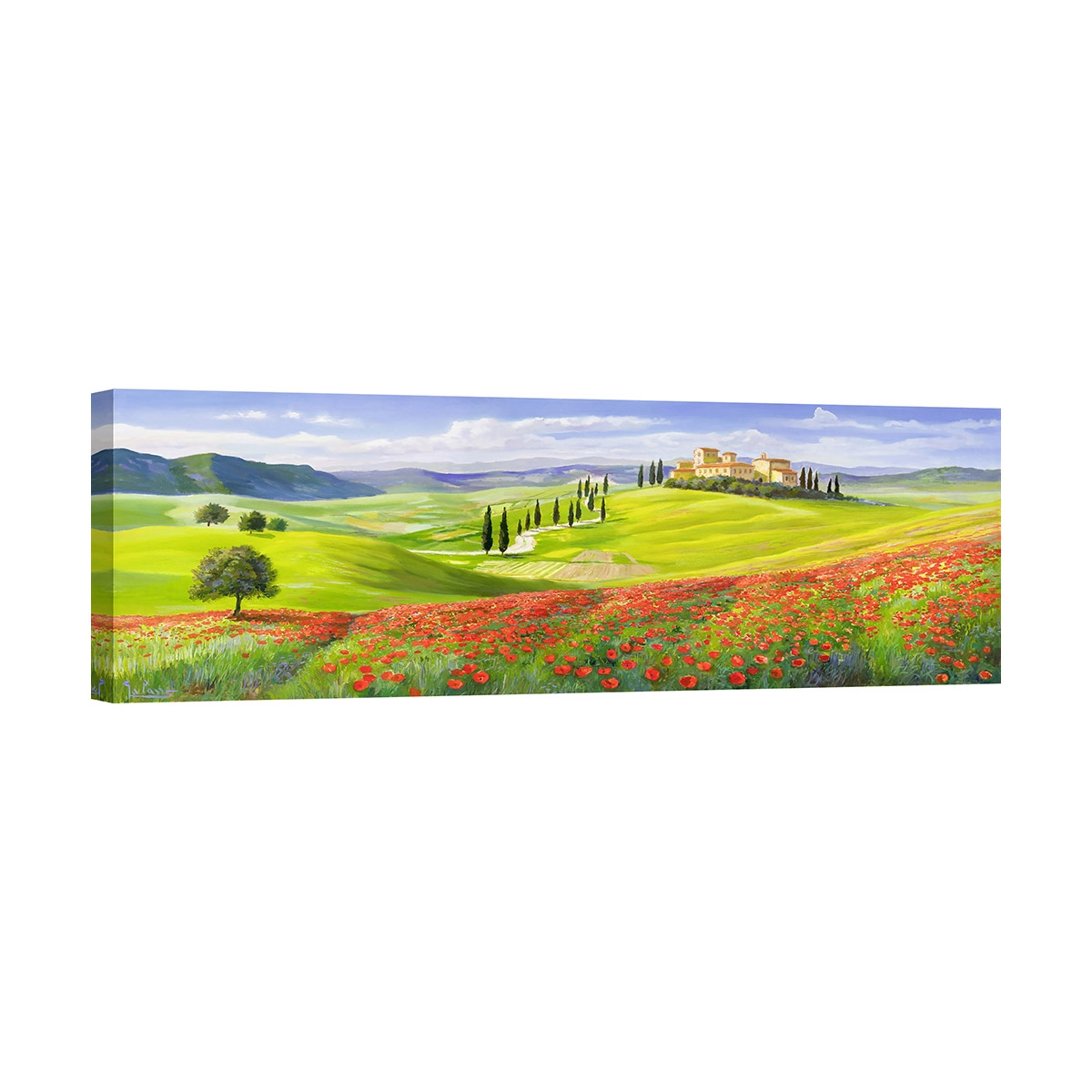 Landschaftsbild Hügellandschaft "Verso il borgo" in der Toskana von Adriano Galasso Aktion Landschaftsbild Hügellandschaft "Verso il borgo" in der Toskana von Adriano Galasso Aktion