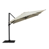 Antibes seitlicher Garten-Sonnenschirm 3x3 m aus Aluminium, einziehbar Katalog