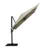 Antibes seitlicher Garten-Sonnenschirm 3x3 m aus Aluminium, einziehbar Lagerbestand