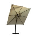 Antibes seitlicher Garten-Sonnenschirm 3x3 m aus Aluminium, einziehbar Rabatte