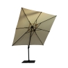 Antibes seitlicher Garten-Sonnenschirm 3x3 m aus Aluminium, einziehbar Rabatte