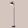 Stehlampe aus schwarzem Metall im Vintage-Stil Charleston LP Angebot