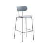 2er-Set Hocker aus Metall und Polypropylen im modernen Design Jovai Lagerbestand
