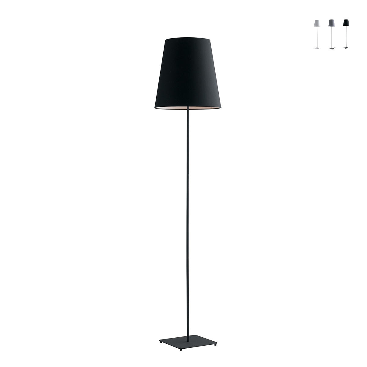 Stehlampe aus Metall mit Stoffschirm 155 cm Elvis Aktion Stehlampe aus Metall mit Stoffschirm 155 cm Elvis Aktion