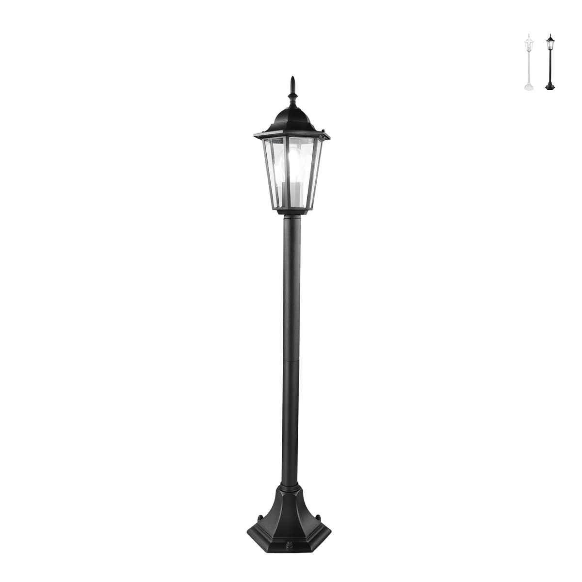 Außenstehleuchte mit Glasdiffusor, Höhe 105 cm, IP44, Milano Aktion Außenstehleuchte mit Glasdiffusor, Höhe 105 cm, IP44, Milano Aktion