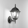 Außenwandleuchte Laterne klassischer Stil Aluminium Glas Roma Uplight Sales