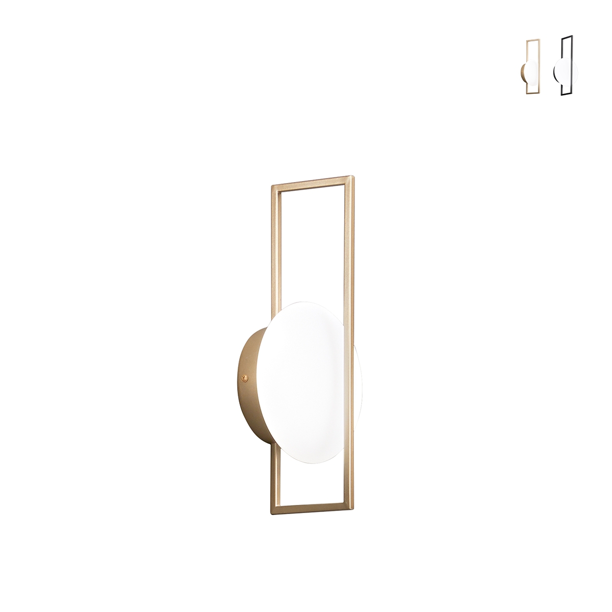 Moderne Metall-Wandlampe mit rundem LED-Diffusor Fobos Aktion Moderne Metall-Wandlampe mit rundem LED-Diffusor Fobos Aktion