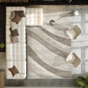 Beige Wohnzimmerteppich Design Funny Verkauf