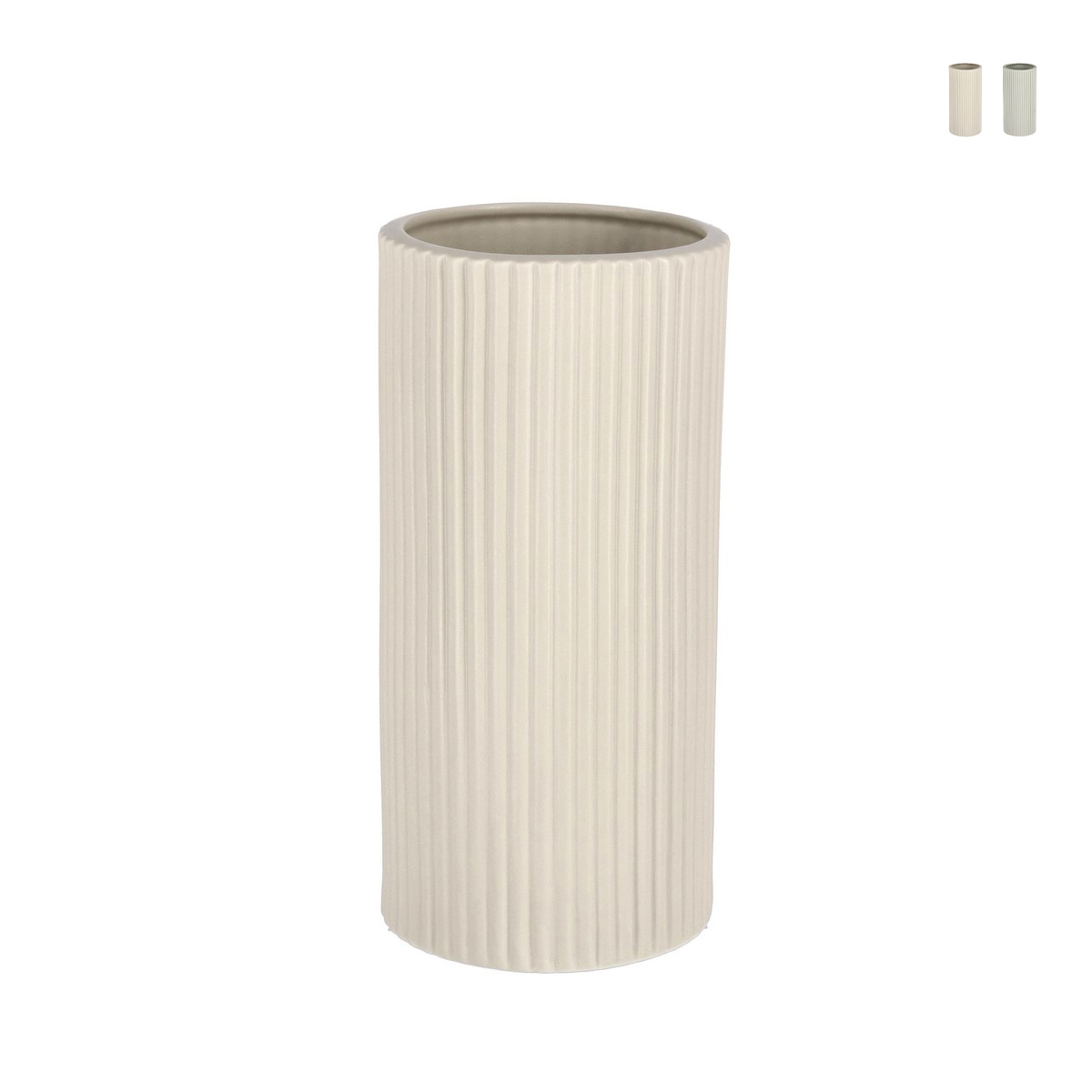 Zylindrischer Porzellan-Indoor-Pflanzentopf Ø12,5x26cm Vivy L Aktion