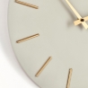 Wanduhr, goldene Zeiger, minimalistisches Design, rund, 40 cm, Timeline Auswahl