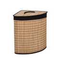 Eck-Wäschekorb aus Bambus mit schwarzem Futter 35x35x50 Sintia Verkauf
