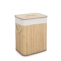 Rechteckiger Bambus-Wäschekorb mit Futter 40x30x50 Ananda Aktion
