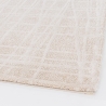 Moderner rechteckiger Teppich für Wohnzimmer in Beige Creme 200x290cm Tania Verkauf