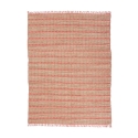 Handgefertigter Teppich aus Jute und rosa Baumwolle 160x230cm Ruanda für das Wohnzimmer Aktion