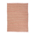 Handgefertigter Teppich aus Jute und rosa Baumwolle 160x230cm Ruanda für das Wohnzimmer Aktion