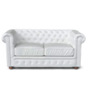 Chesterfield Design 2 Sitzer Capitonné Kunstleder Sofa Kosten
