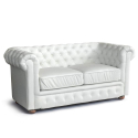 Chesterfield Design 2 Sitzer Capitonné Kunstleder Sofa Kauf