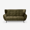Design-Zweisitzer aus Samtstoff im Chesterfield-Stil Vaaru Verkauf