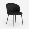 Moderner Esszimmer- und Küchenstuhl aus Designstoff Kadim Modell