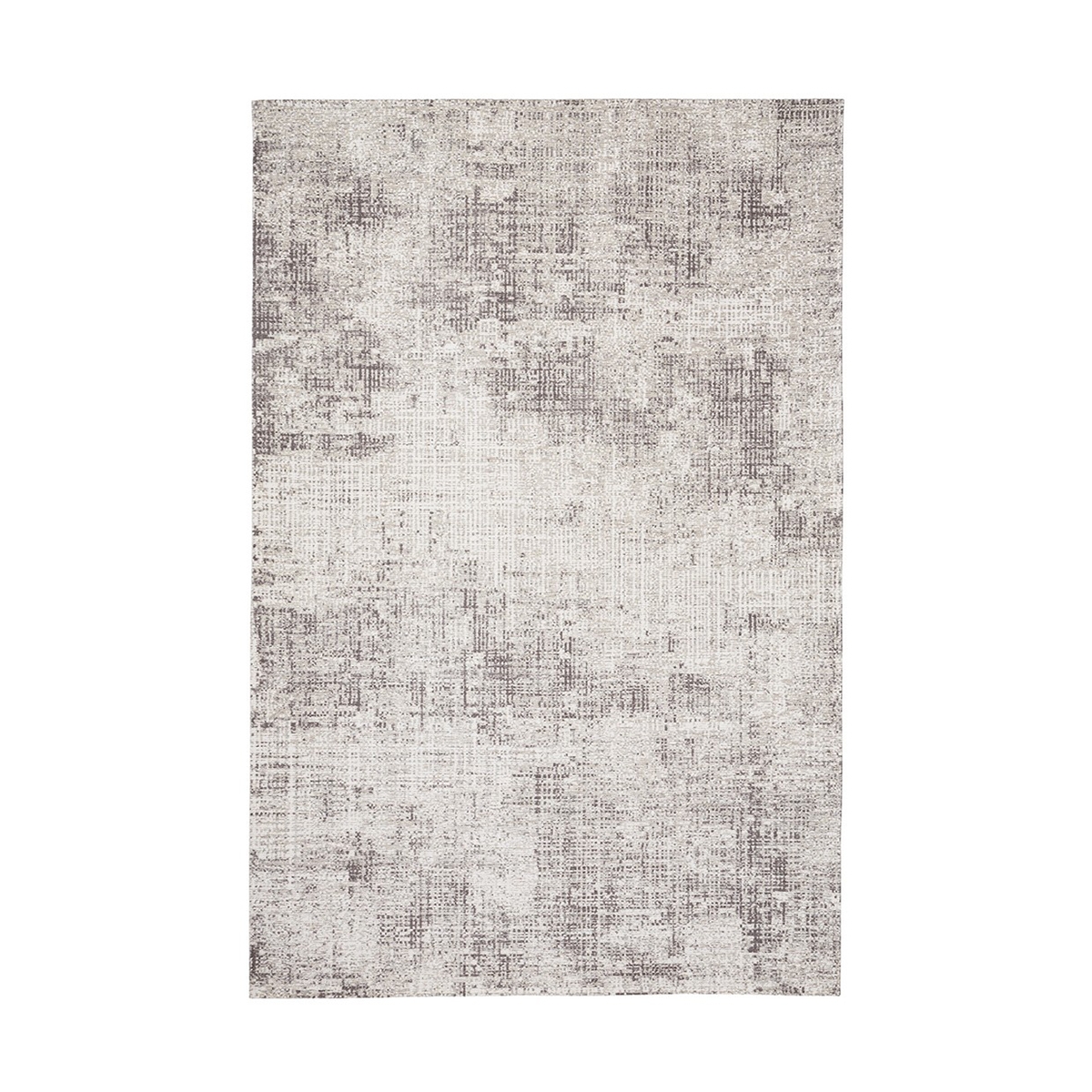 Moderner rechteckiger Wohnzimmerteppich 155x230 cm in Silbergrau Suri Aktion