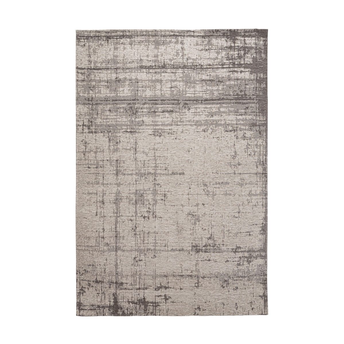 Moderner Wohnzimmerteppich 200x290 cm grau aus Chenille und Polyester Yuno Aktion Moderner Wohnzimmerteppich 200x290 cm grau aus Chenille und Polyester Yuno Aktion