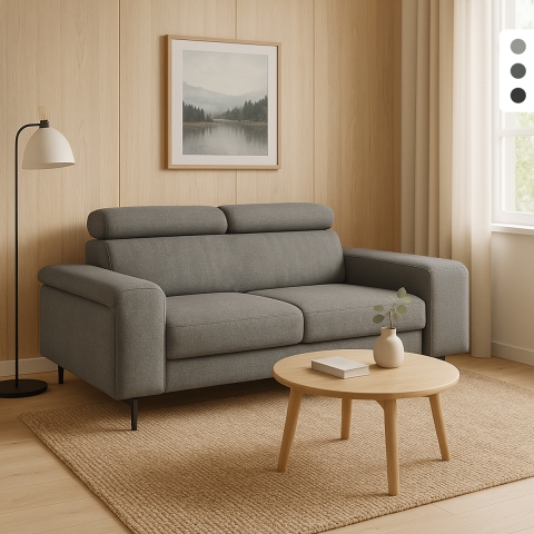 Moderner 2-Sitzer-Sofa aus Chenille mit verstellbarer Kopfstütze Vella Aktion
