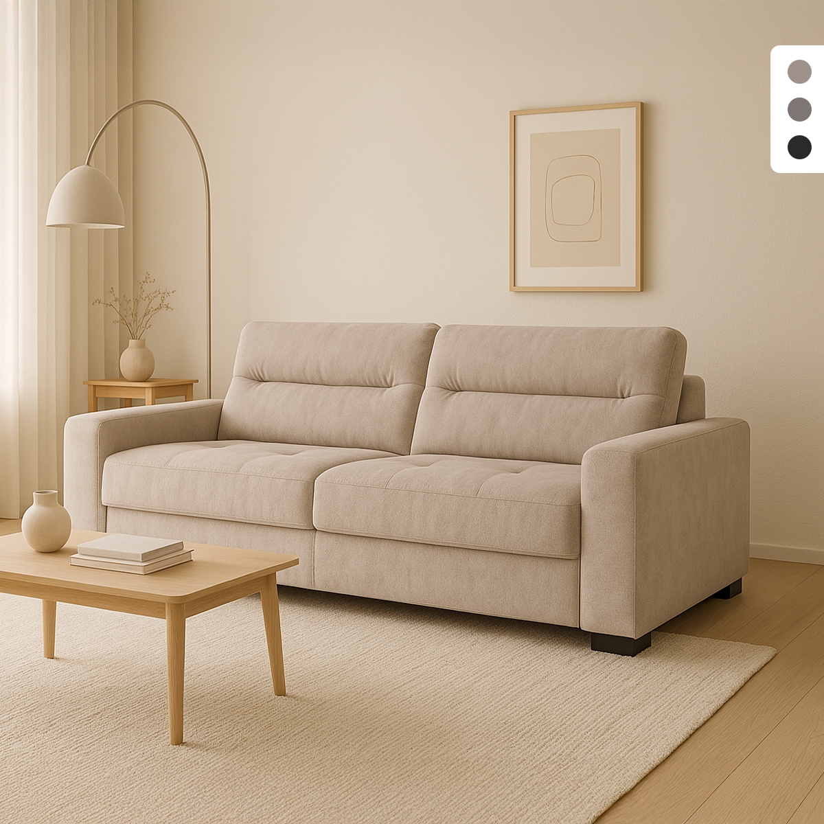 Ausziehbares modernes Schlafsofa 2-Sitzer 274x97cm Rali Aktion