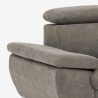 Ecksofa mit Bettfunktion 3-Sitzer, modern, linke Ottomane mit Stauraum, Vera Maße