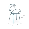 Stapelbarer Gartenstuhl im Shabby Chic Stil Bizzotto Etienne 